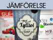 Jämförelse av xylitol, erytritol & stevia